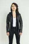 SOPHIE VESTE EN CUIR BIKER FEMME